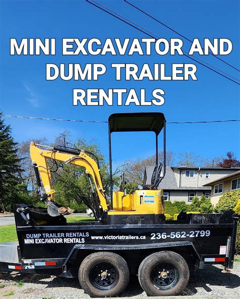 dump trailer for mini excavator|mini excavator and trailer packages.